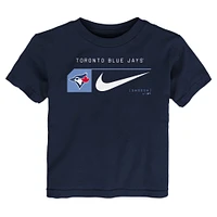 T-shirt Nike bleu marine pour tout-petit des Blue Jays de Toronto Team Swoosh Lockup