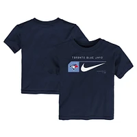 T-shirt Nike bleu marine pour tout-petit des Blue Jays de Toronto Team Swoosh Lockup