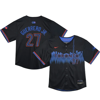 Maillot de joueur Nike Vladimir Guerrero Jr. bleu marine des Blue Jays Toronto 2024 City Connect Limited pour tout-petit