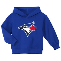 Toddler  Royal Toronto Blue Jays Logo Fleece Pullover Hoodie