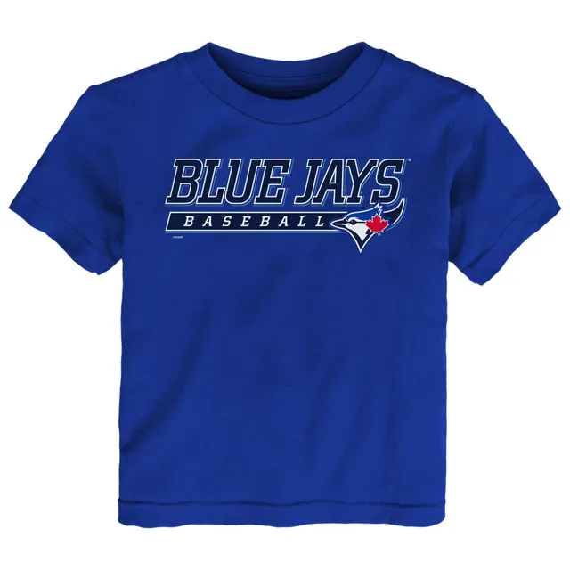 Youth Toronto Royal Blue Jays Blue Distressed Logo T-Shirt