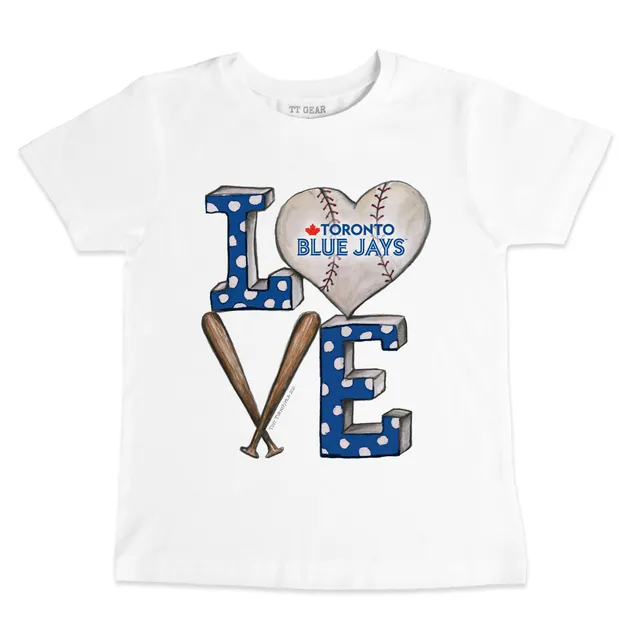 Lids Toronto Blue Jays Tiny Turnip Toddler Baseball Love Raglan 3