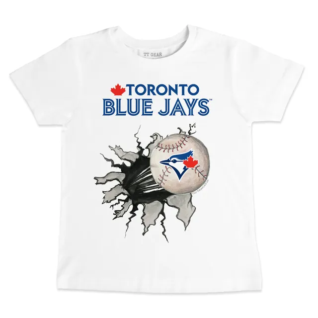 Lids Toronto Blue Jays Tiny Turnip Toddler Baseball Tear T-Shirt - White