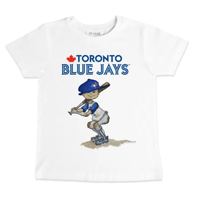 Lids Toronto Blue Jays Tiny Turnip Toddler Baseball Bow T-Shirt