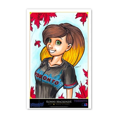 Toronto Blue Jays 11" x 17" Women In Sports Print