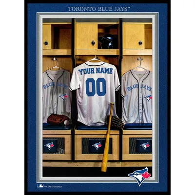 Toronto Blue Jays 12'' x 16'' Personalized Team Jersey Print
