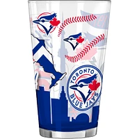 Blue Jays de Toronto 16 oz. Verre à pinte indigène