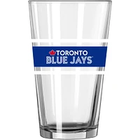 Blue Jays de Toronto 16 oz. Verre à pinte à rayures