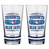 Ensemble de 2 verres à mélange des Blue Jays de Toronto