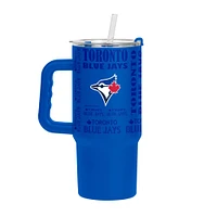 Verre à vin avec revêtement en poudre Replay de 24 oz des Blue Jays de Toronto