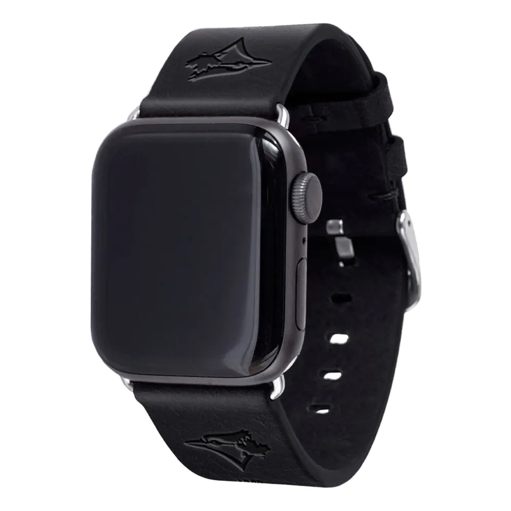 Montre Apple Watch en cuir des Blue Jays de Toronto 38-40 mm - Bracelet