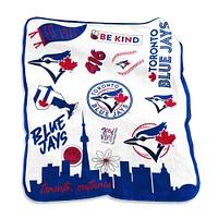 Jeté en peluche Native Raschel des Blue Jays de Toronto 50'' x 60''