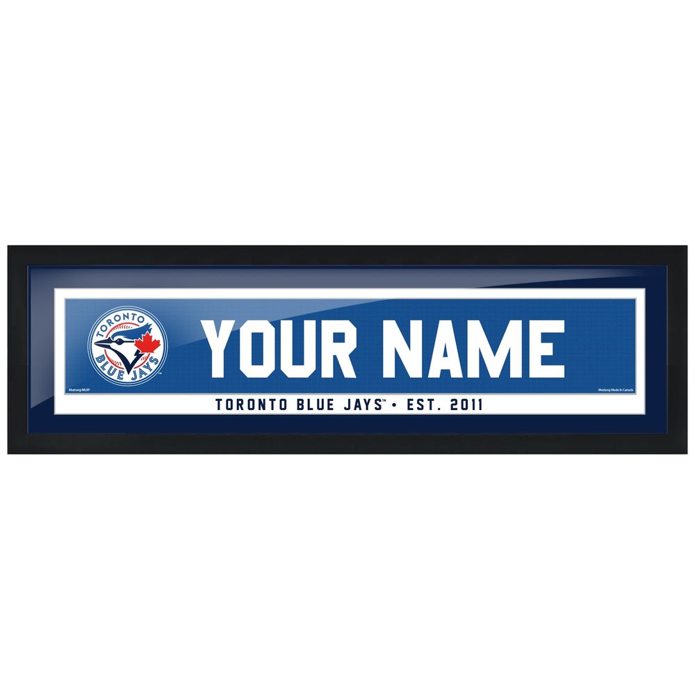 Toronto Blue Jays 6'' x 22'' Personalized Name Bar Frame