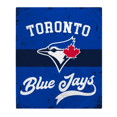 Lids Toronto Blue Jays Stripe Logo Fleece Blanket