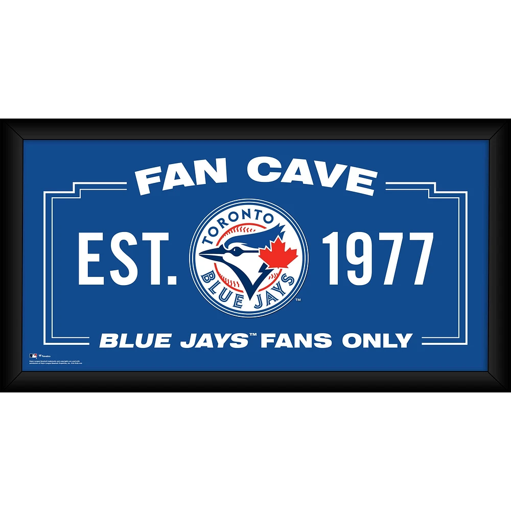 Toronto Blue Jays Framed 10" x 20" Fan Cave Collage