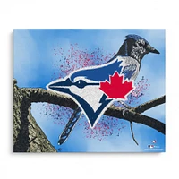 Toronto Blue Jays Stretched 20" x 24" Canvas Giclee Print - Designed by Artist Maz Adams