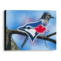 Toronto Blue Jays Stretched 20" x 24" Canvas Giclee Print - Designed by Artist Maz Adams