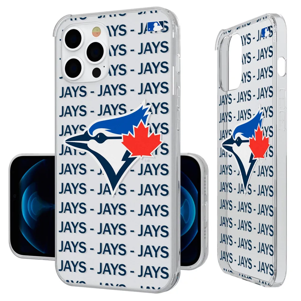 Lids Toronto Blue Jays Text Backdrop Clear iPhone Case