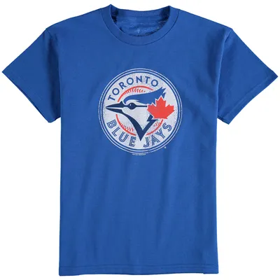 Toronto Blue Jays Youth Distressed Logo T-Shirt - Royal