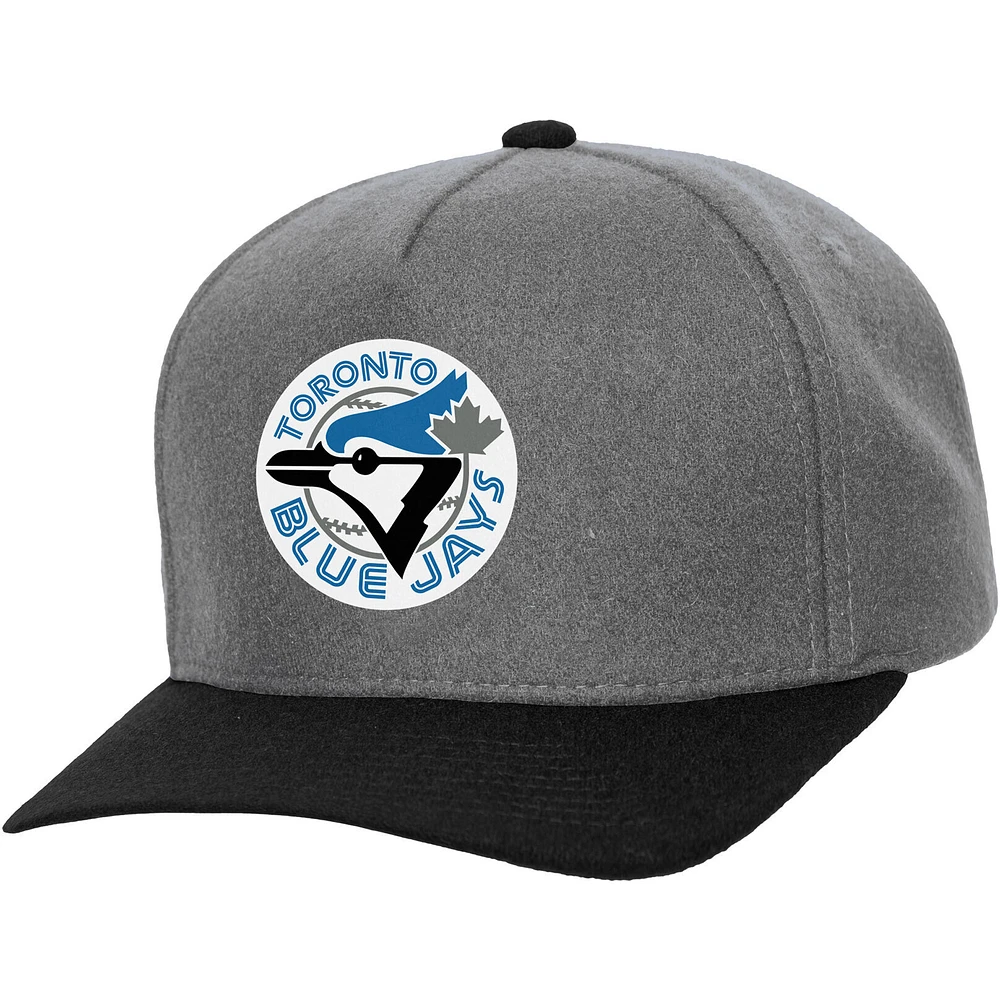 Casquette ajustable unisexe Mitchell & Ness grise des Blue Jays de Toronto Basic Coop Pro