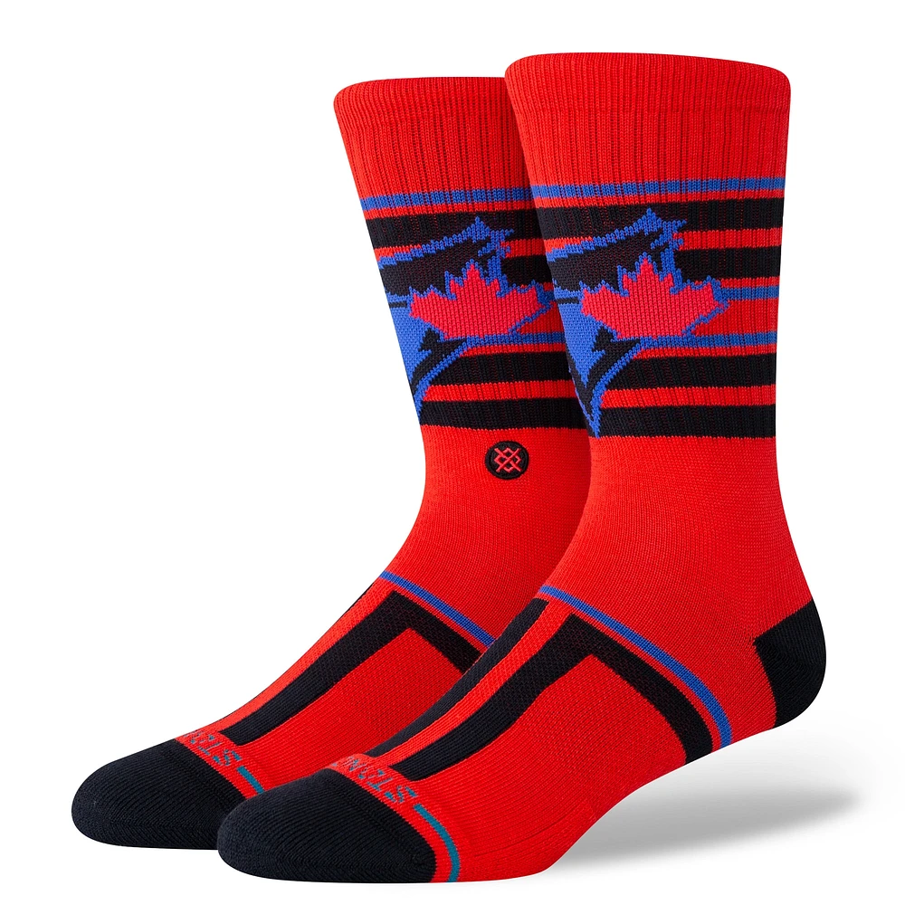 Chaussettes unisexes Stance rouges des Blue Jays de Toronto 2024 City Connect Crew