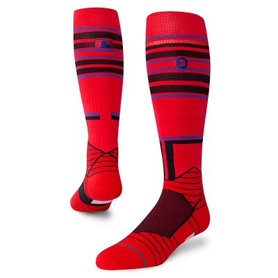 Chaussettes unisexes Stance rouges des Blue Jays de Toronto 2024 City Connect sur les mollets