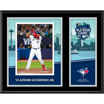 Plaque sublimée de 12" x 15" du match des étoiles de la MLB 2023 de Vladimir Guerrero Jr. des Blue Jays de Toronto