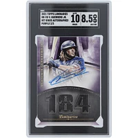 Vladimir Guerrero Jr. Toronto Blue Jays Autographed 2021 Topps Luminaries Purple #HK-VG #2/3 SGC Authenticated 8.5/10 Card