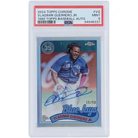 Vladimir Guerrero Jr. Toronto Blue Jays Autographed 2024 Topps Chrome Refractor #89CBA-VG #15/50 PSA Authenticated 9 Card