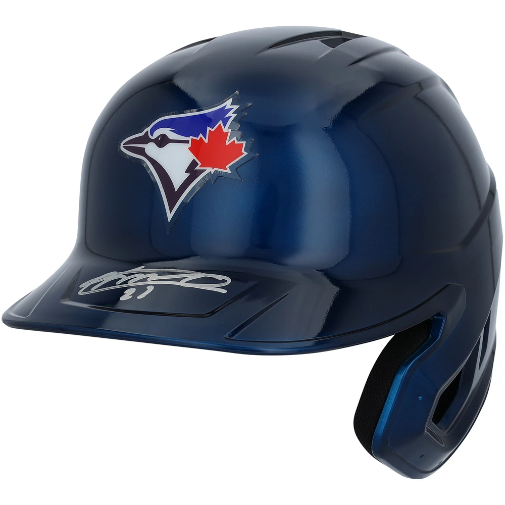 Réplique du casque de frappeur chromé autographié par Vladimir Guerrero Jr. des Blue Jays de Toronto