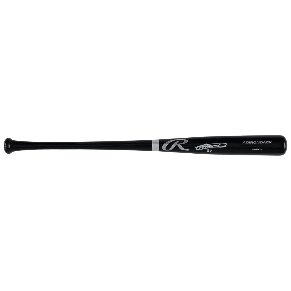Vladimir Guerrero Jr. Toronto Blue Jays Autographed Black Rawlings Pro Bat 