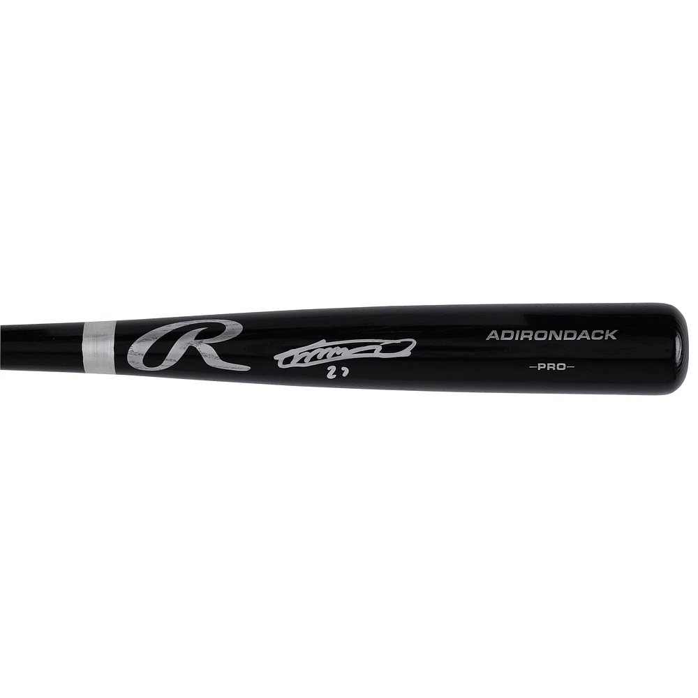 Vladimir Guerrero Jr. Toronto Blue Jays Autographed Black Rawlings Pro Bat 