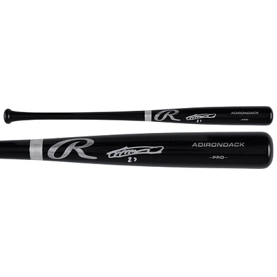 Vladimir Guerrero Jr. Toronto Blue Jays Autographed Black Rawlings Pro Bat 