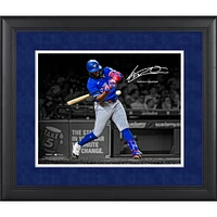 Vladimir Guerrero Jr. Toronto Blue Jays Facsimile Signature Framed 11" x 14" Spotlight Photograph
