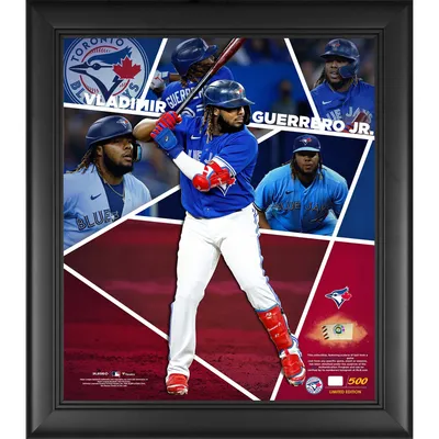 Vladimir Guerrero Jr. Toronto Blue Jays Fanatics Authentic Framed 15" x 17" Impact Player Collage with a Piece of Game-Used Baseball - Limited Edition of 500