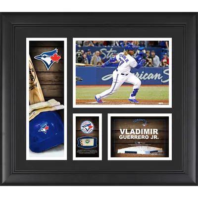 Vladimir Guerrero Jr. Toronto Blue Jays Fanatics Authentic Framed 15" x 17" Player Collage with a Piece of Game-Used Ball