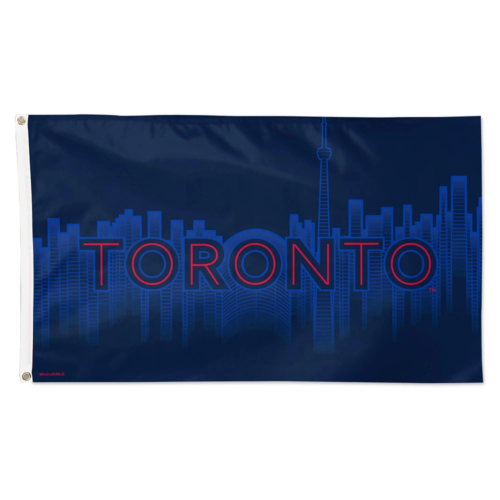 WinCraft Toronto Blue Jays 2024 City Connect Drapeau de luxe unilatéral 3 pi x 5 pi