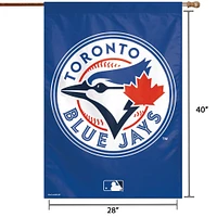 WinCraft Toronto Blue Jays 28" x 40" Bannière verticale à simple face avec logo circulaire