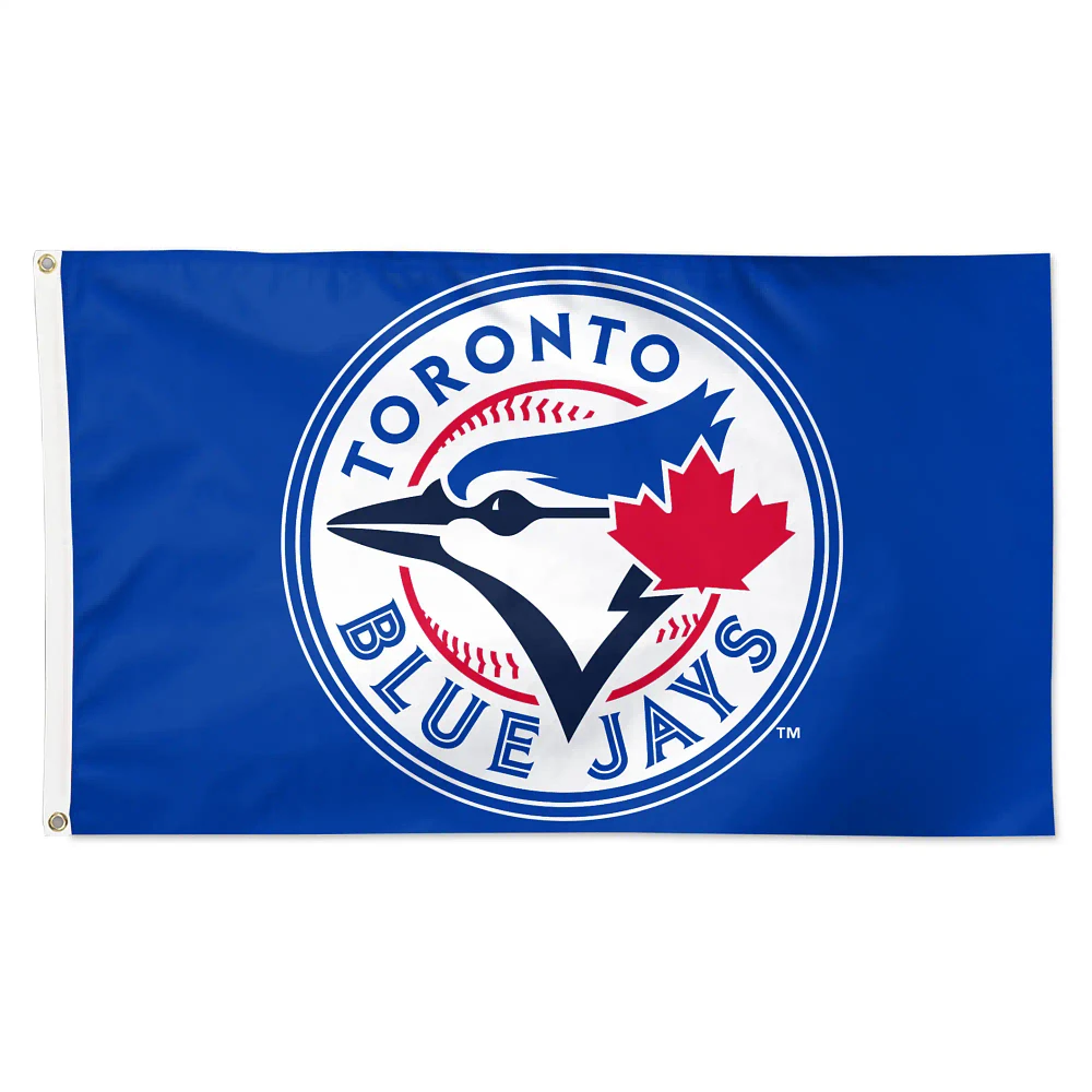 WinCraft Toronto Blue Jays Drapeau simple face avec logo principal 3 pi x 5 pi