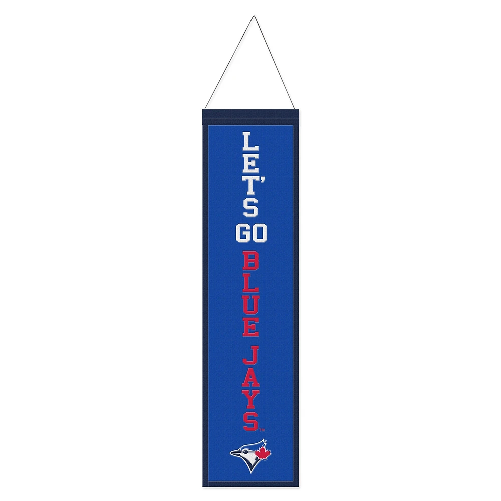 WinCraft Toronto Blue Jays 8'' x 32'' Wordmark Logo - Bannière