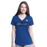 Women's G-III 4Her by Carl Banks  Royal Toronto Blue Jays Batter Up V-Neck T-Shirt