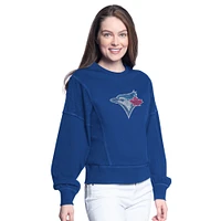 Women's G-III 4Her by Carl Banks  Royal Toronto Blue Jays Sharp Turn Pullover Sweatshirt