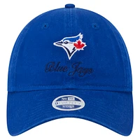 Women's New Era  Royal Toronto Blue Jays Preppy Team 9TWENTY Adjustable Hat