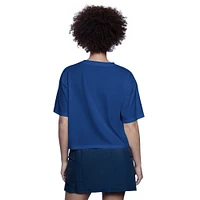 Women's Starter  Royal Toronto Blue Jays Play the Ball Cropped T-Shirt