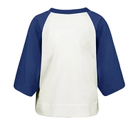 T-shirt court évasé raglan crème « 47 » pour femme des Blue Jays de Toronto