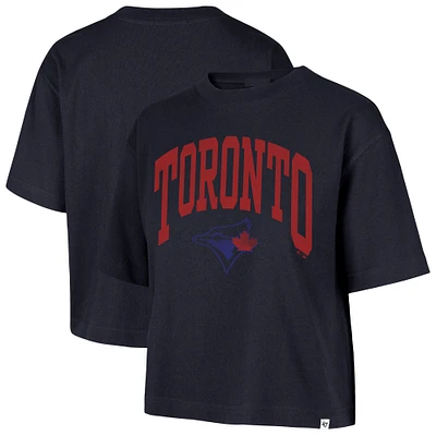 T-shirt court bleu marine « 47 » pour femme des Blue Jays de Toronto City Connect Shale Montauk