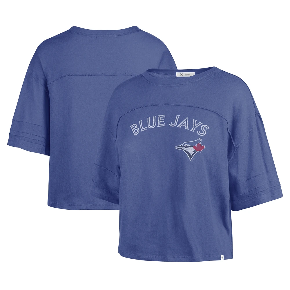 T-shirt court '47 Royal Toronto Blue Jays Premier Wordmark Stevie pour femmes