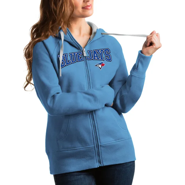 Women's Antigua White Dallas Cowboys Team Victory Full-Zip Hoodie