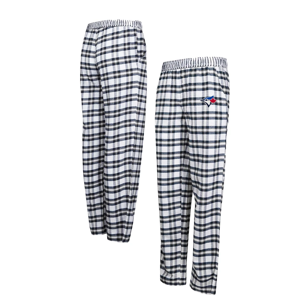 Pantalon de nuit en flanelle Concepts Sport bleu marine/gris pour femmes des Blue Jays Toronto Sienna