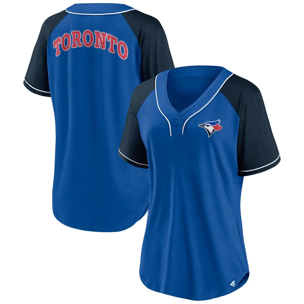 Fanatics Branded Women's Fanatics Branded Royal Toronto Blue Jays Ultimate  Style Raglan Jersey - V-Neck T-Shirt